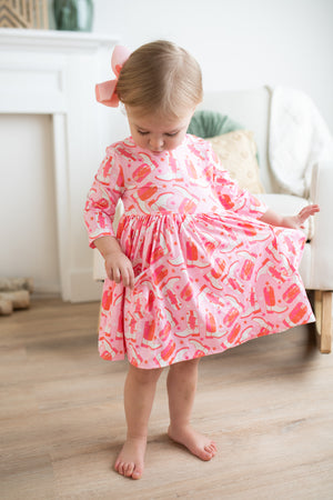 "Howdy" Pocket Twirl Dress