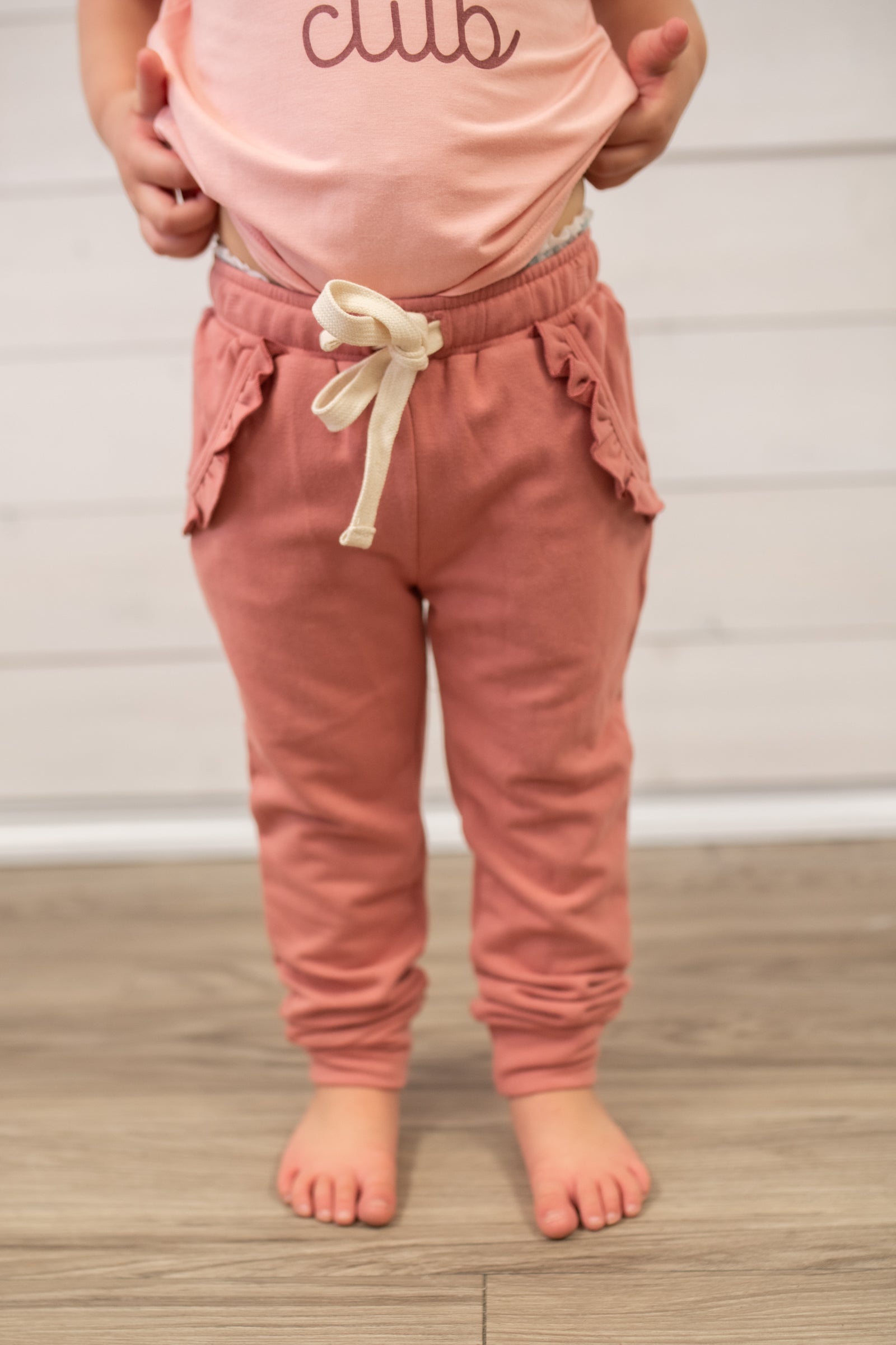 Joggers Ruffle Brick Dust