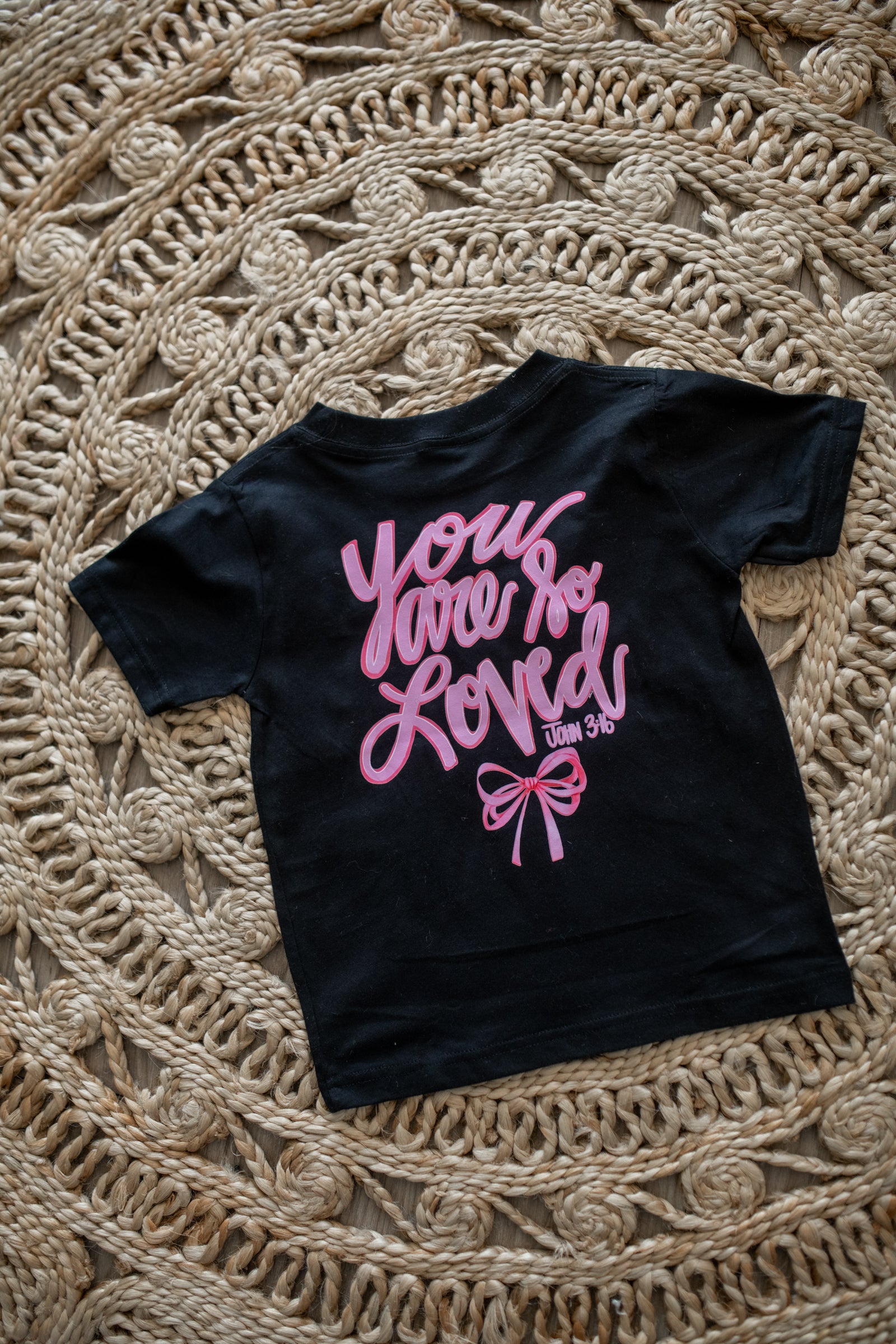 Buckin Baby You Are Loved Graphic Tee-Black
