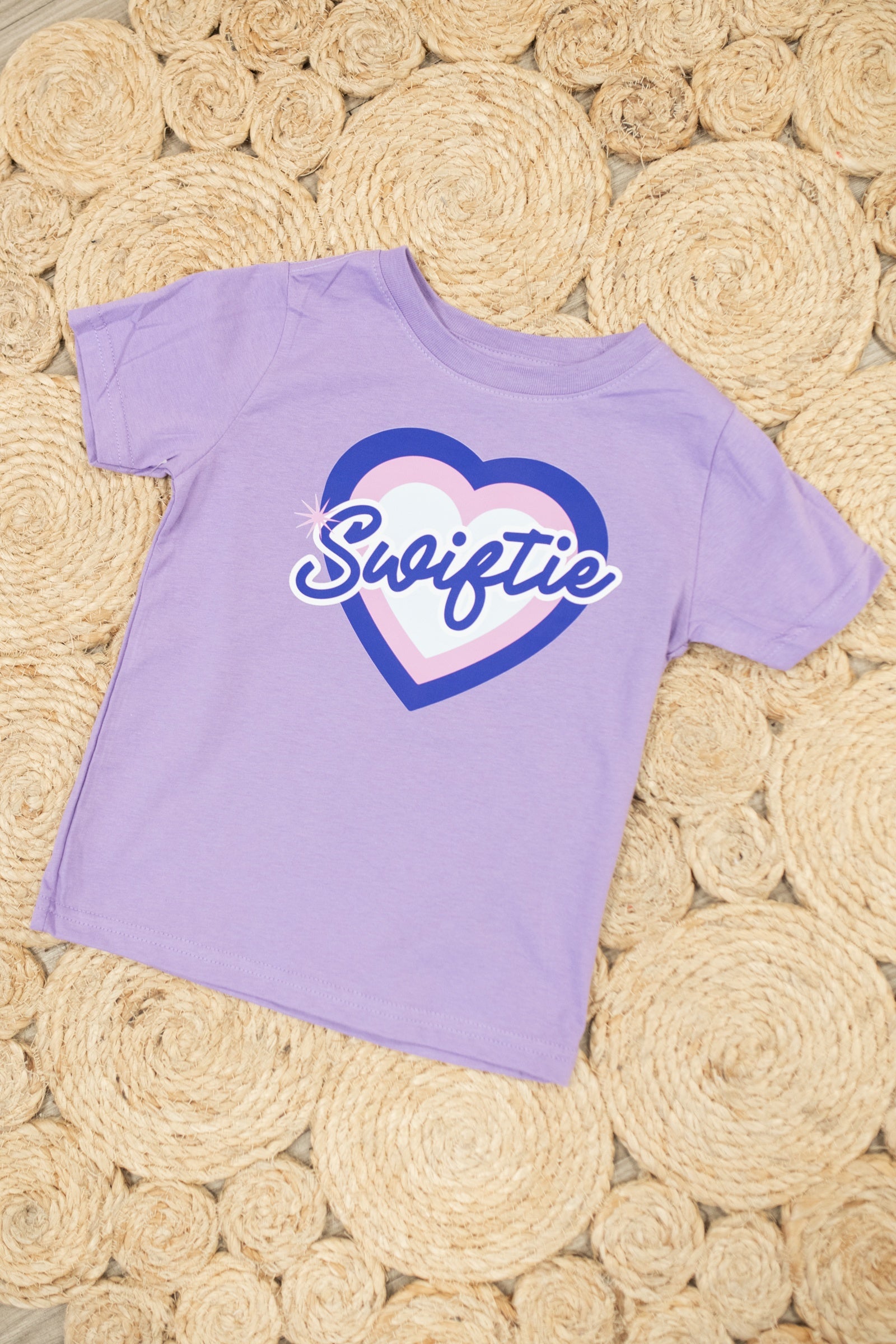 Buckin Baby Swiftie Graphic Tee-Purple