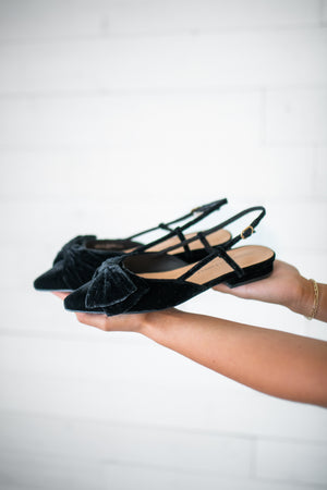 Dirty Laundry Harmony Velvet Flats-Black