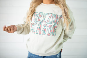 Freezin Season Sweatshirt-Ivory