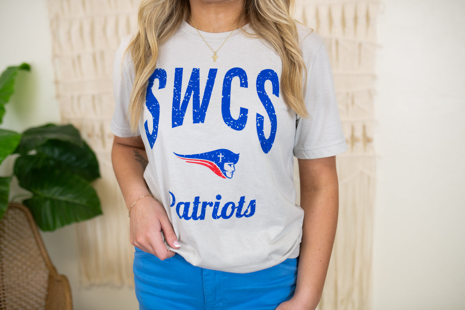 Distressed SWCS Patriots Graphic Tee