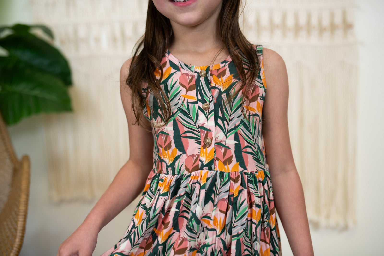 Tropics Henley Dress