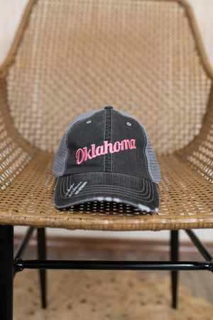 Oklahoma Script Mesh Back Hat