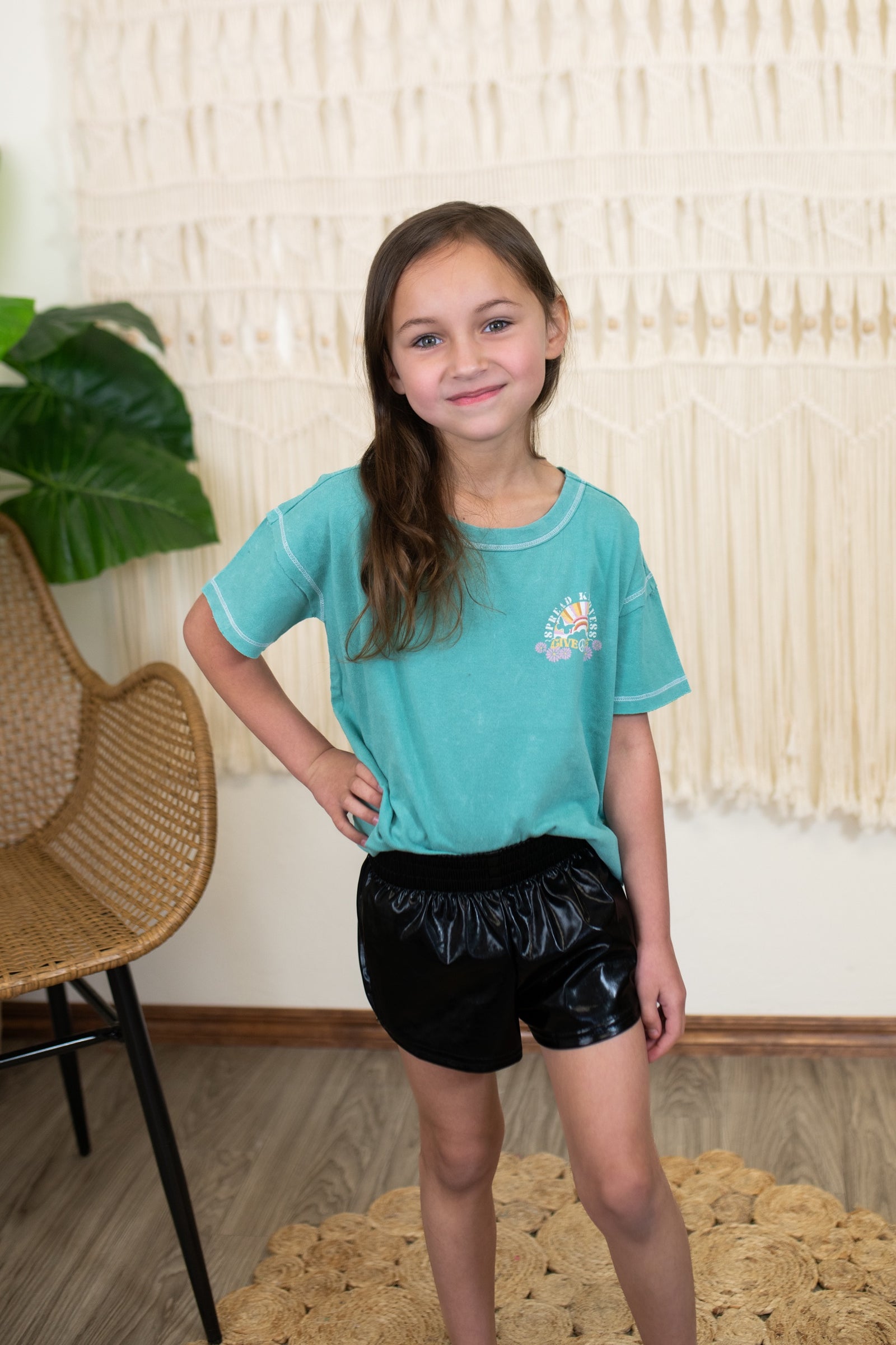 Metallic Black Short's