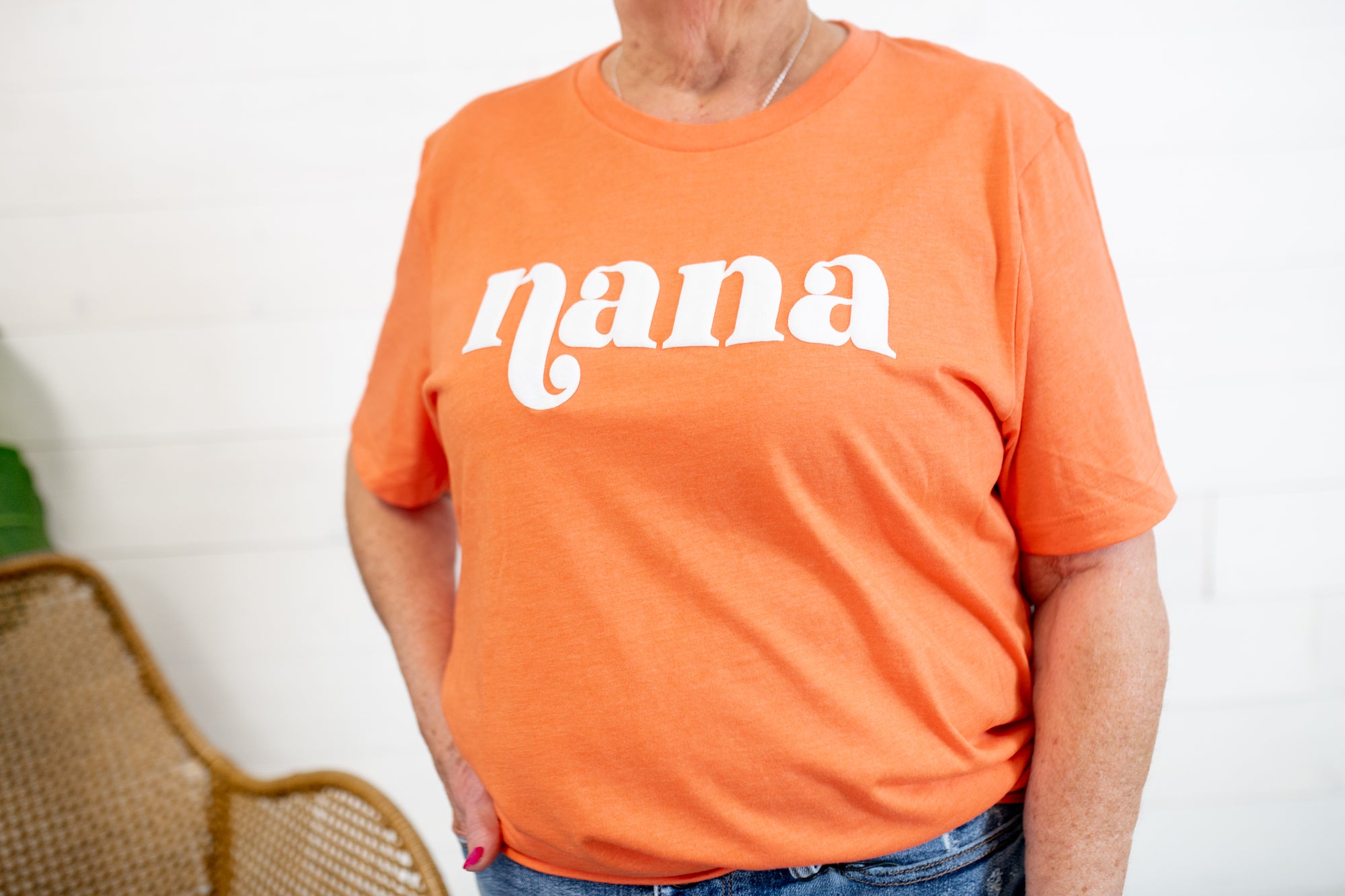 NaNa Graphic Tee-Orange