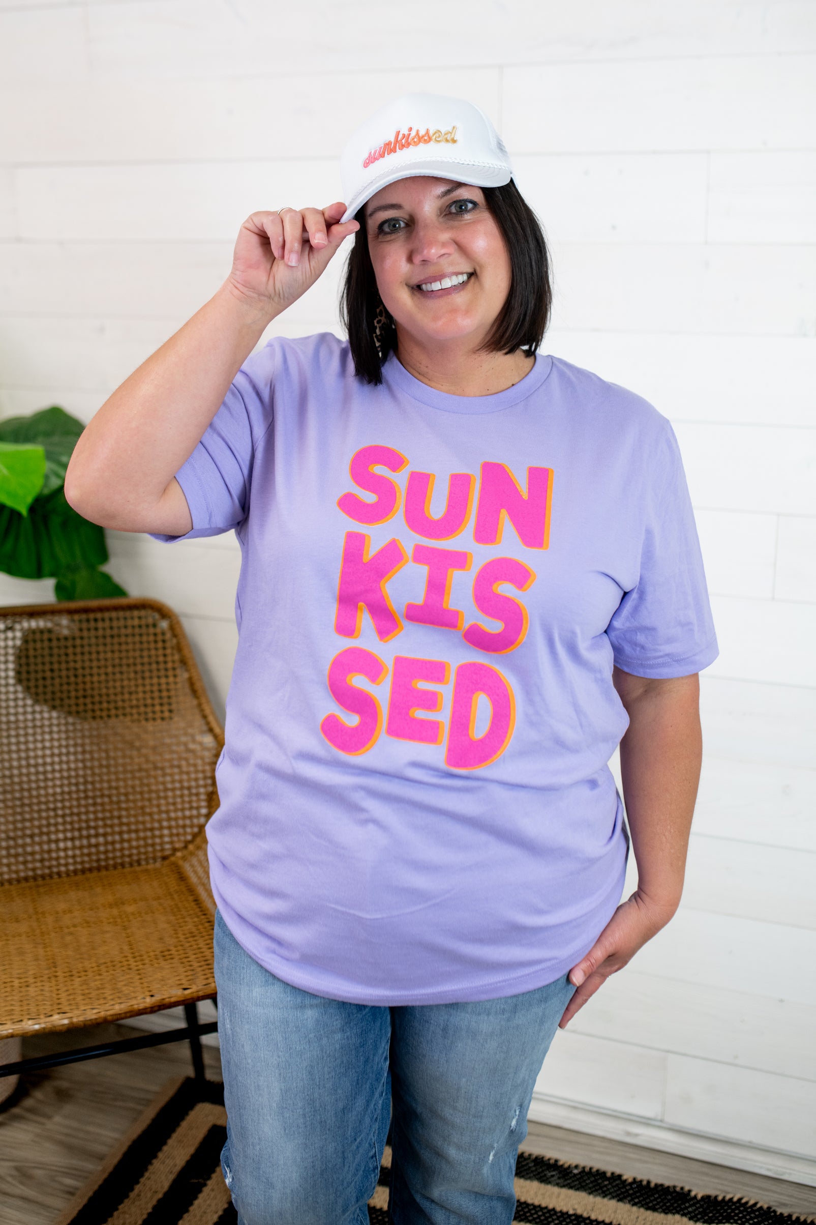 Sunkissed Violet Graphic Tee Shirt