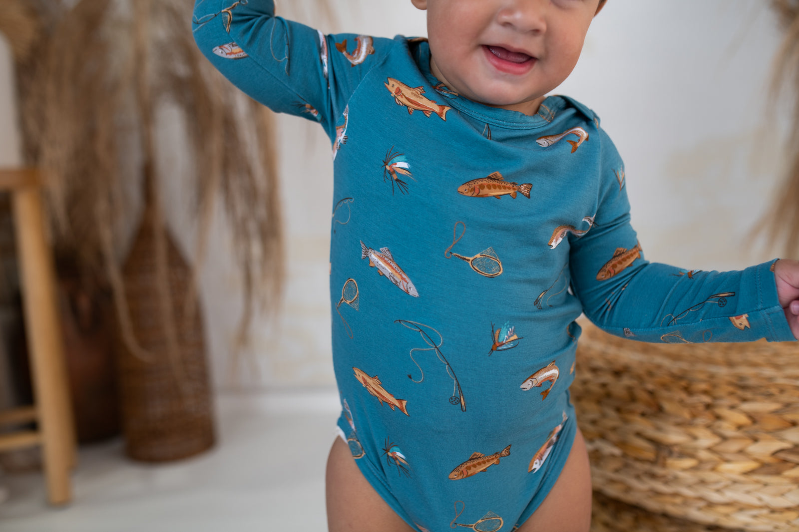 Trout Long Sleeve Bodysuit