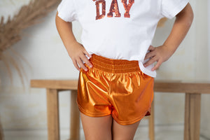 Metallic Orange Short's