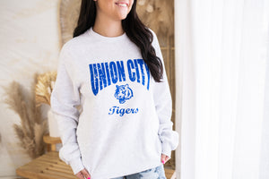 Distressed Arch Union City Tigers Sweatshirts