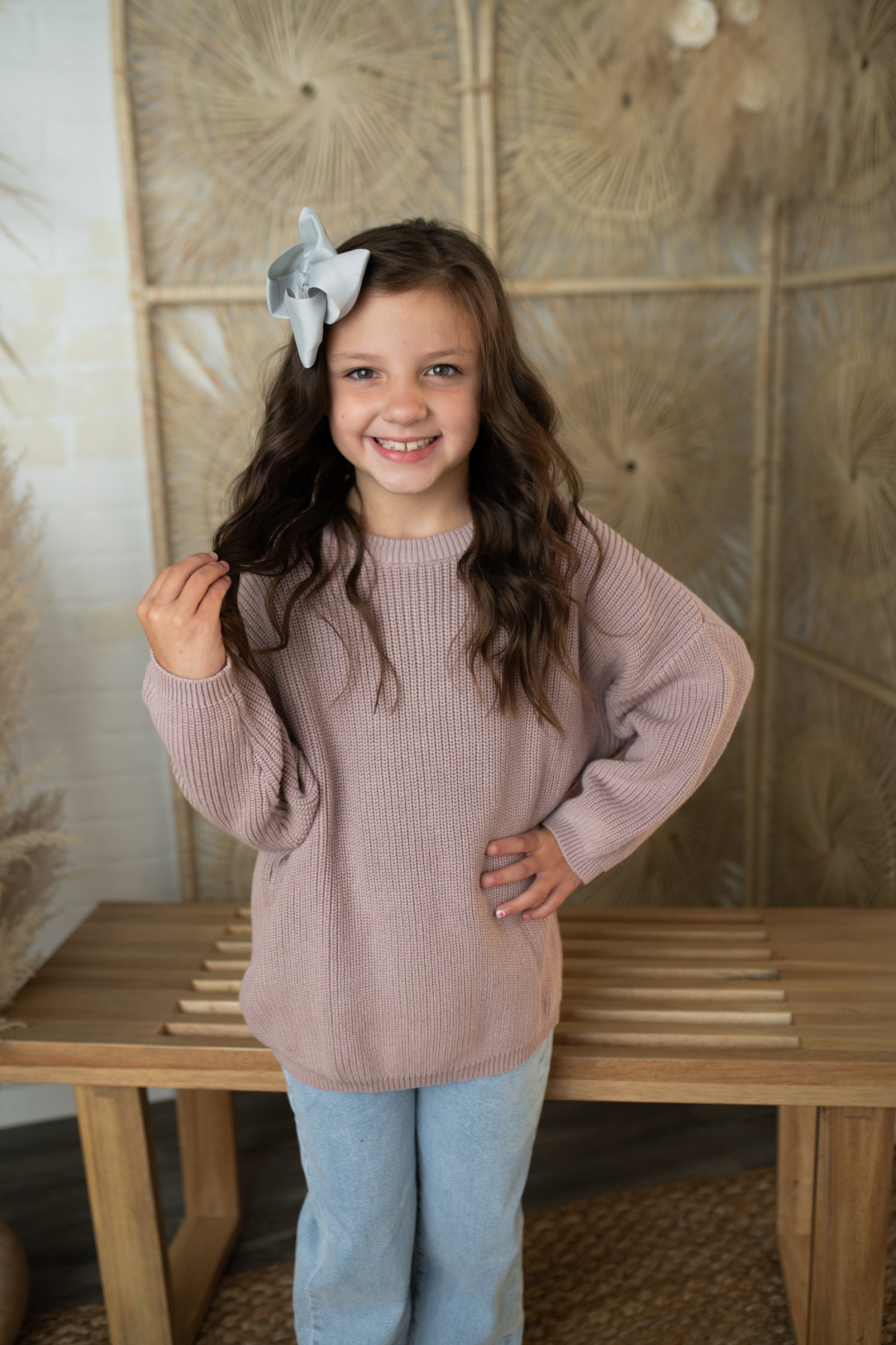 Chunky Knit Sweater-Lilac