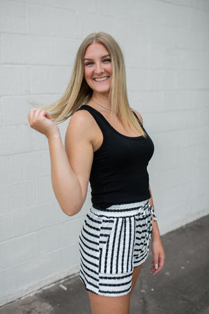 Black Sleeveless Tank