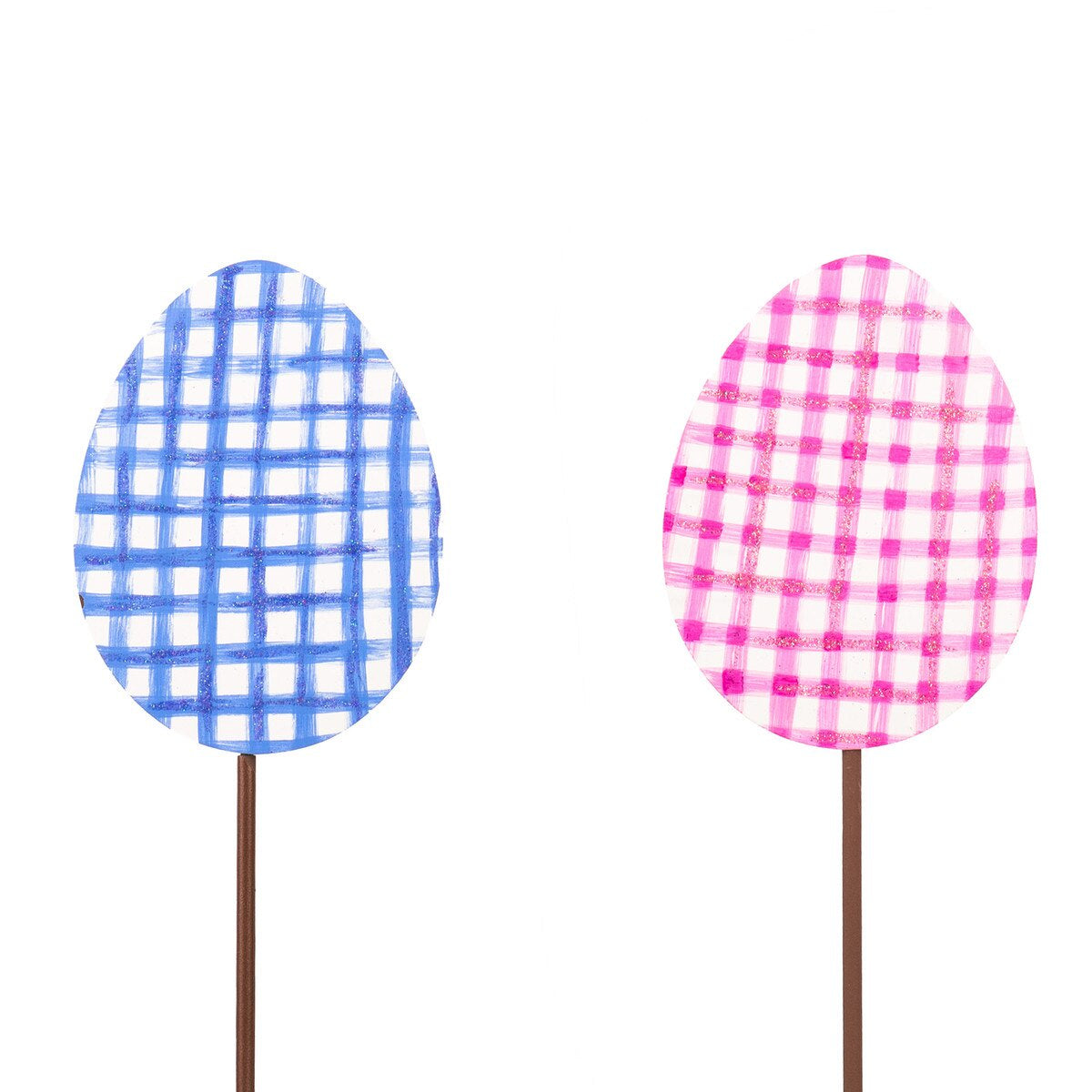 The Round Top Yard Stake-Gingham Eggs
