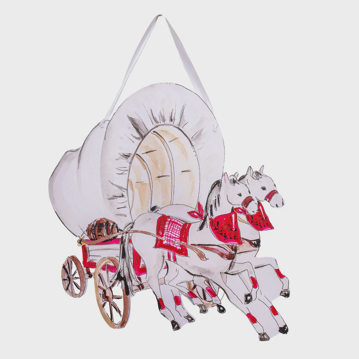 Becks Covered Wagon PVC Door Hanger