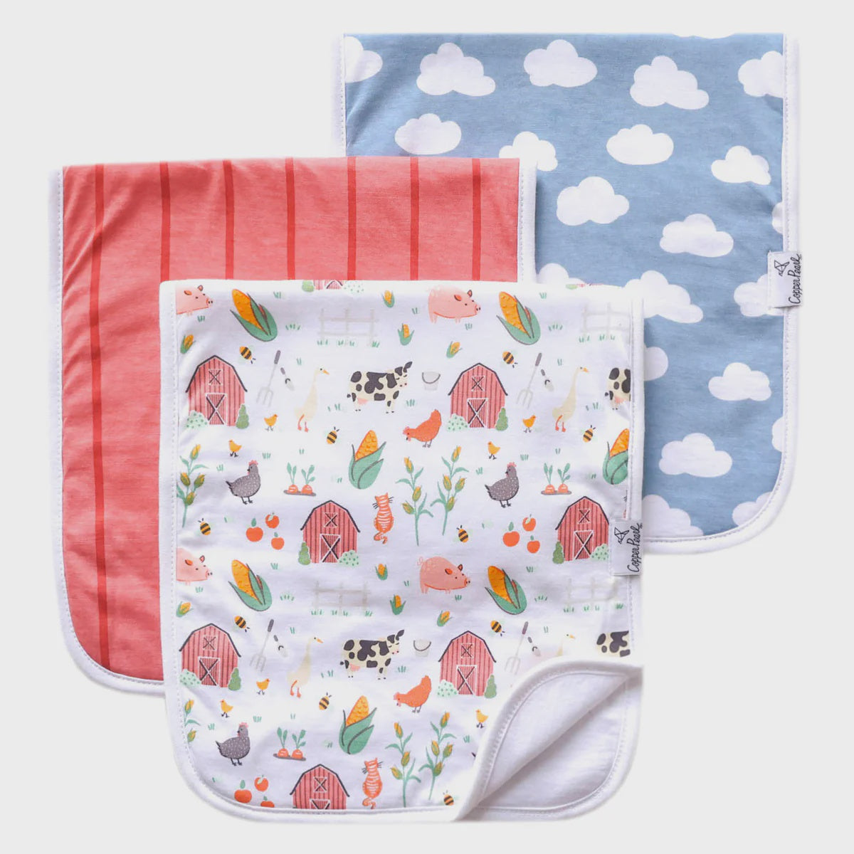 Farmstead Copper Pearl Burp Cloth