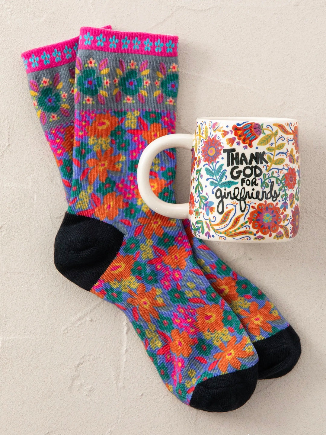 Thank God For Girlfriends Mug and Sock Set