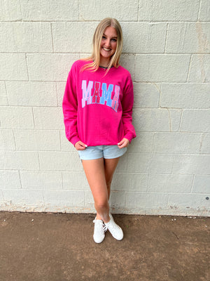 Mama Polka Dots Pink Sweatshirt
