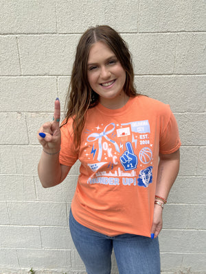 Thunder Doodle Graphic Tee Melon