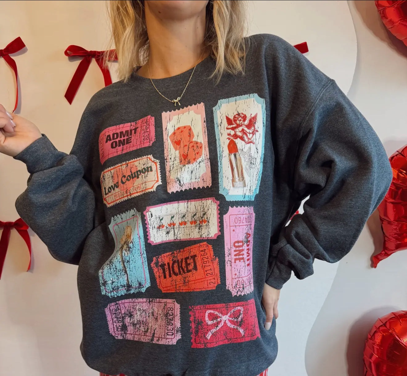 Valentine's Ticket Sweatshirt