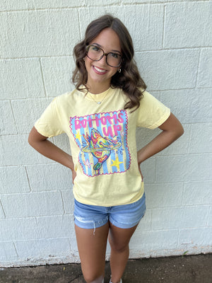 Bottoms Up Graphic Tee Yellow