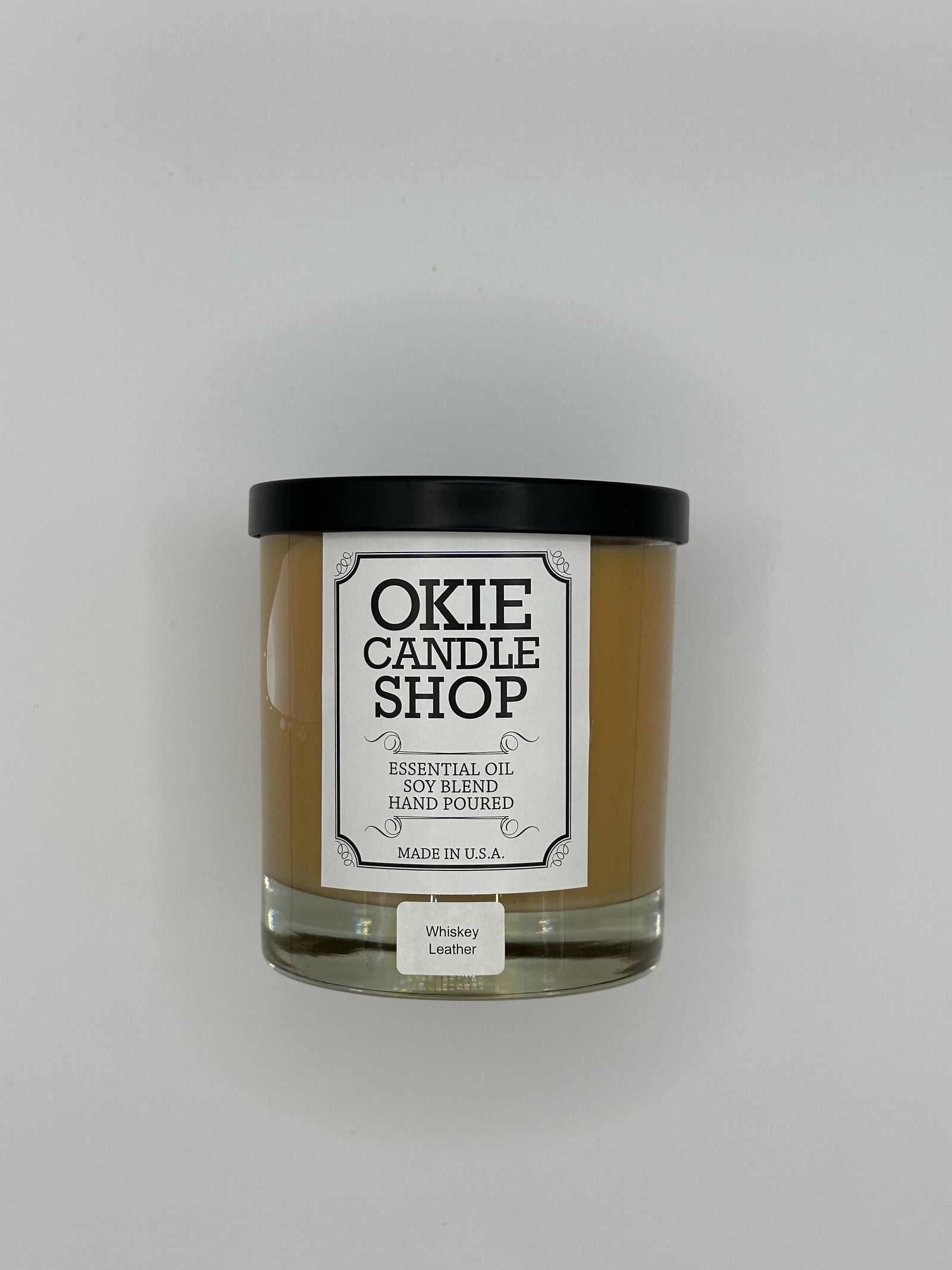 Whiskey Leather Small Candle