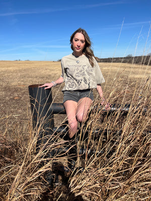 Washed Fray Cut Off Hem Shorts Ash Black