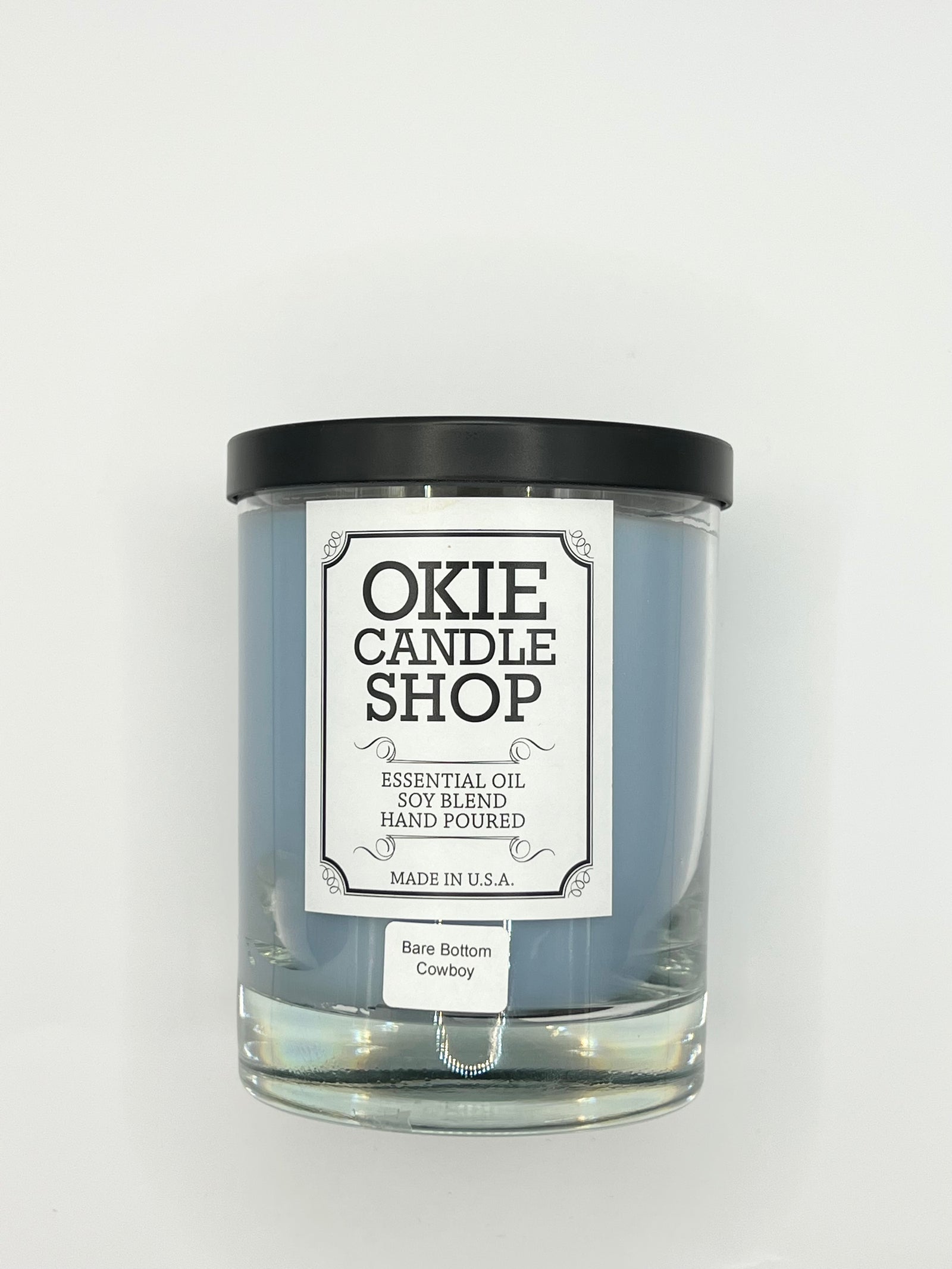 Bare Bottom Cowboy Large Candle