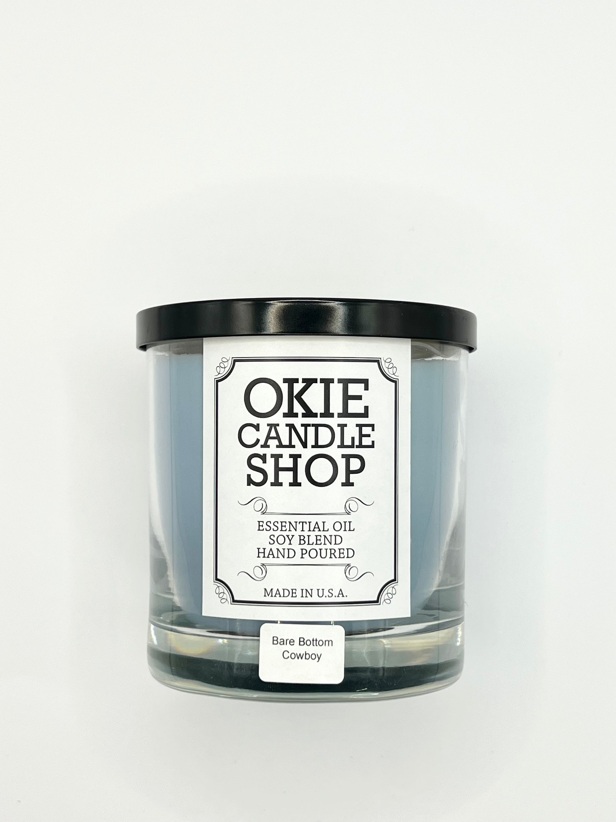 Okie Candle Bare Bottom Cowboy -Small Tumbler Candle