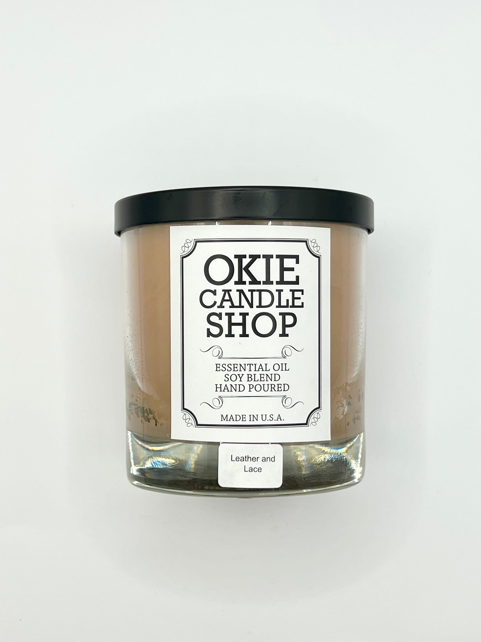 Leather and Lace Small Candle