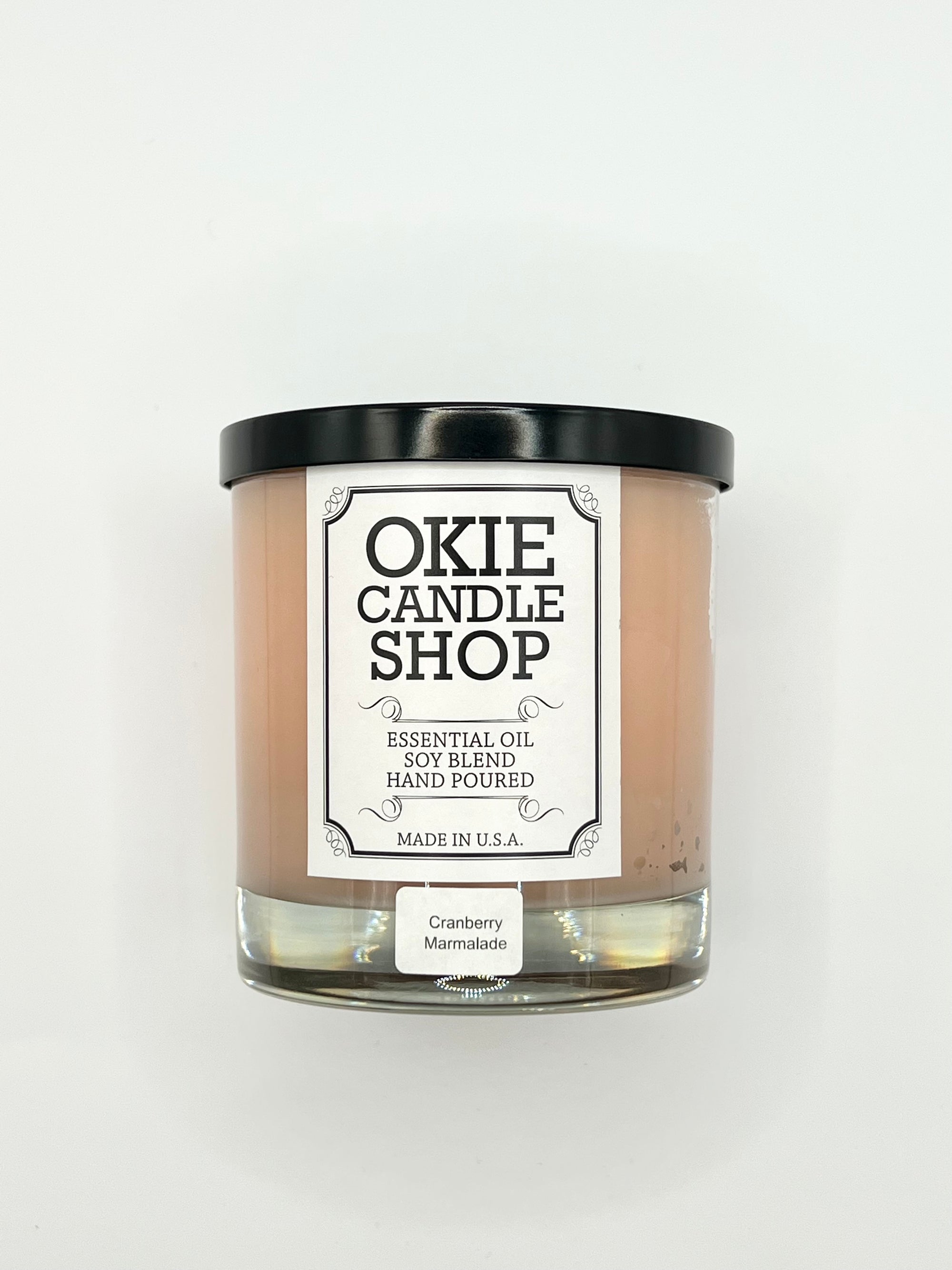 Okie Candle Cranberry Marmalade -Small Tumbler Candle