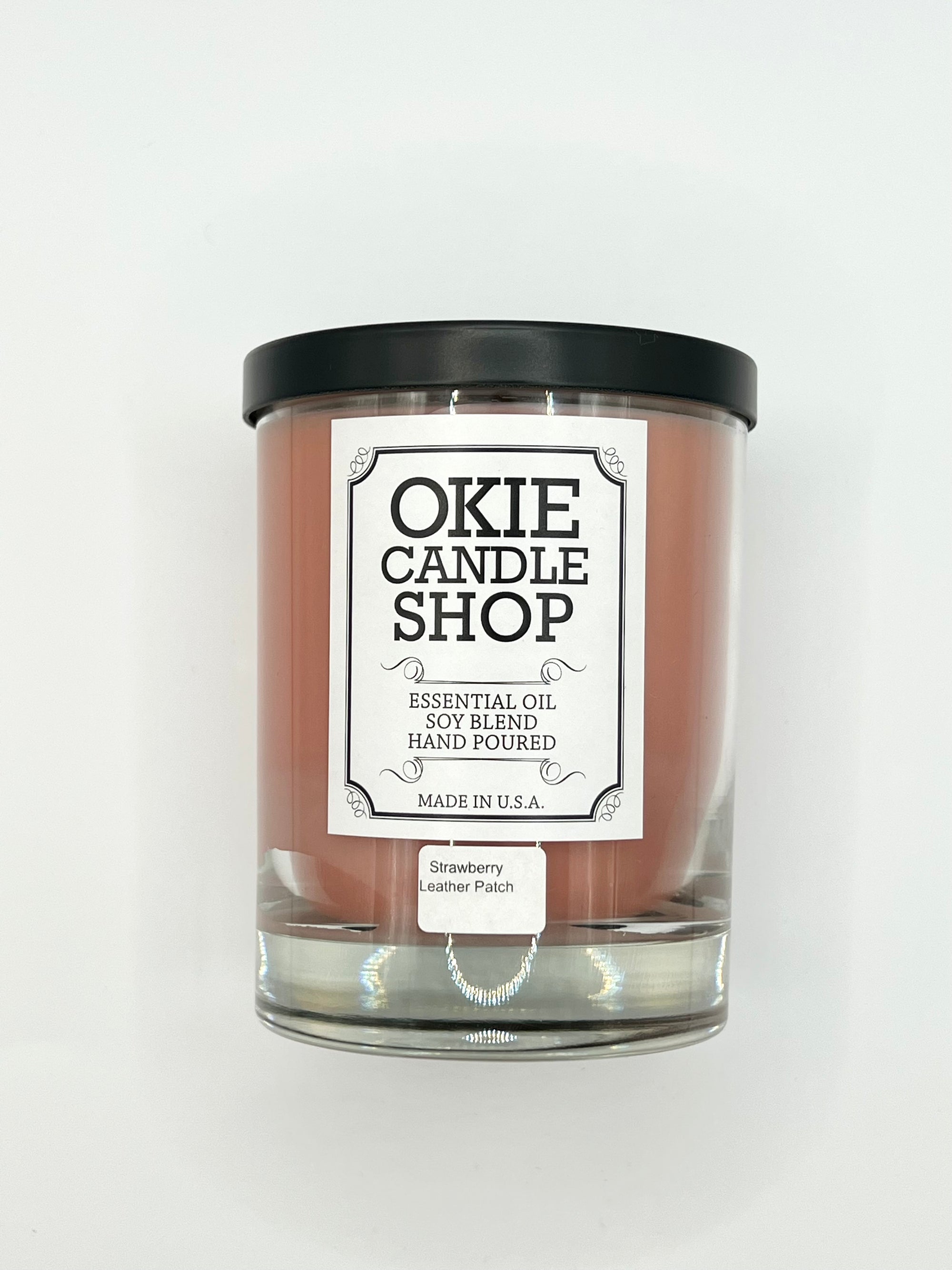 Okie Candle Strawberry Leather Patch - Large