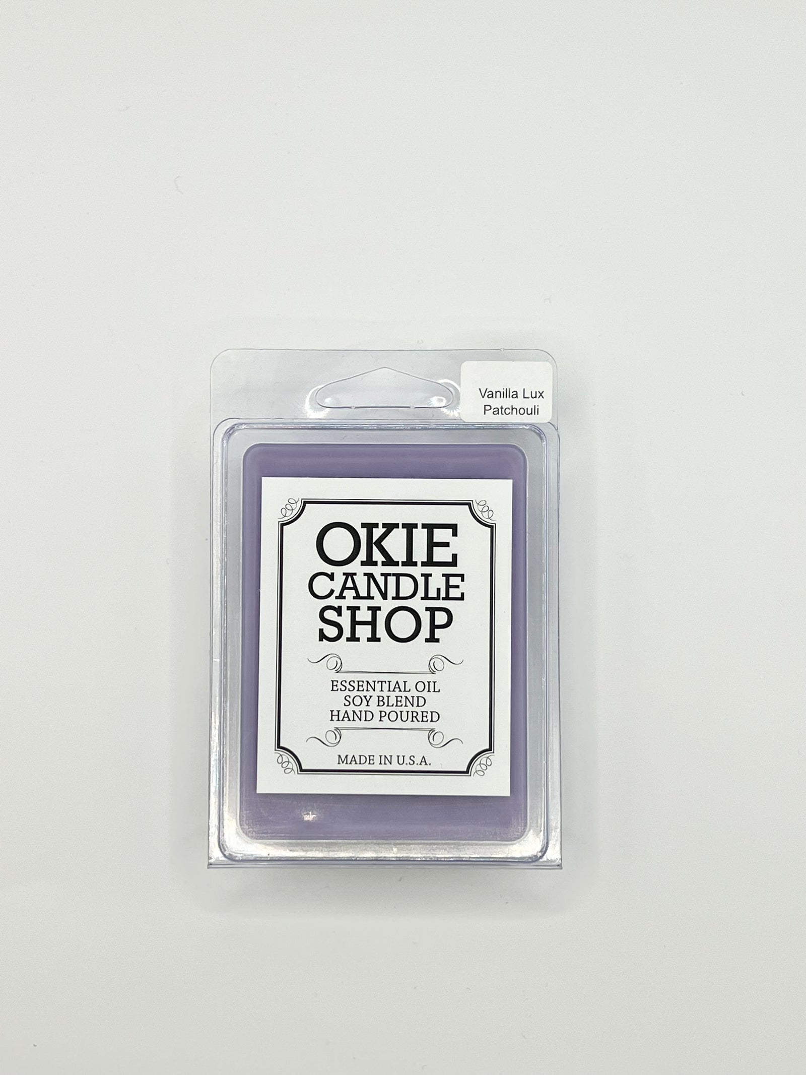 Okie Candle Wax Melts Vanilla Lux Patchouli