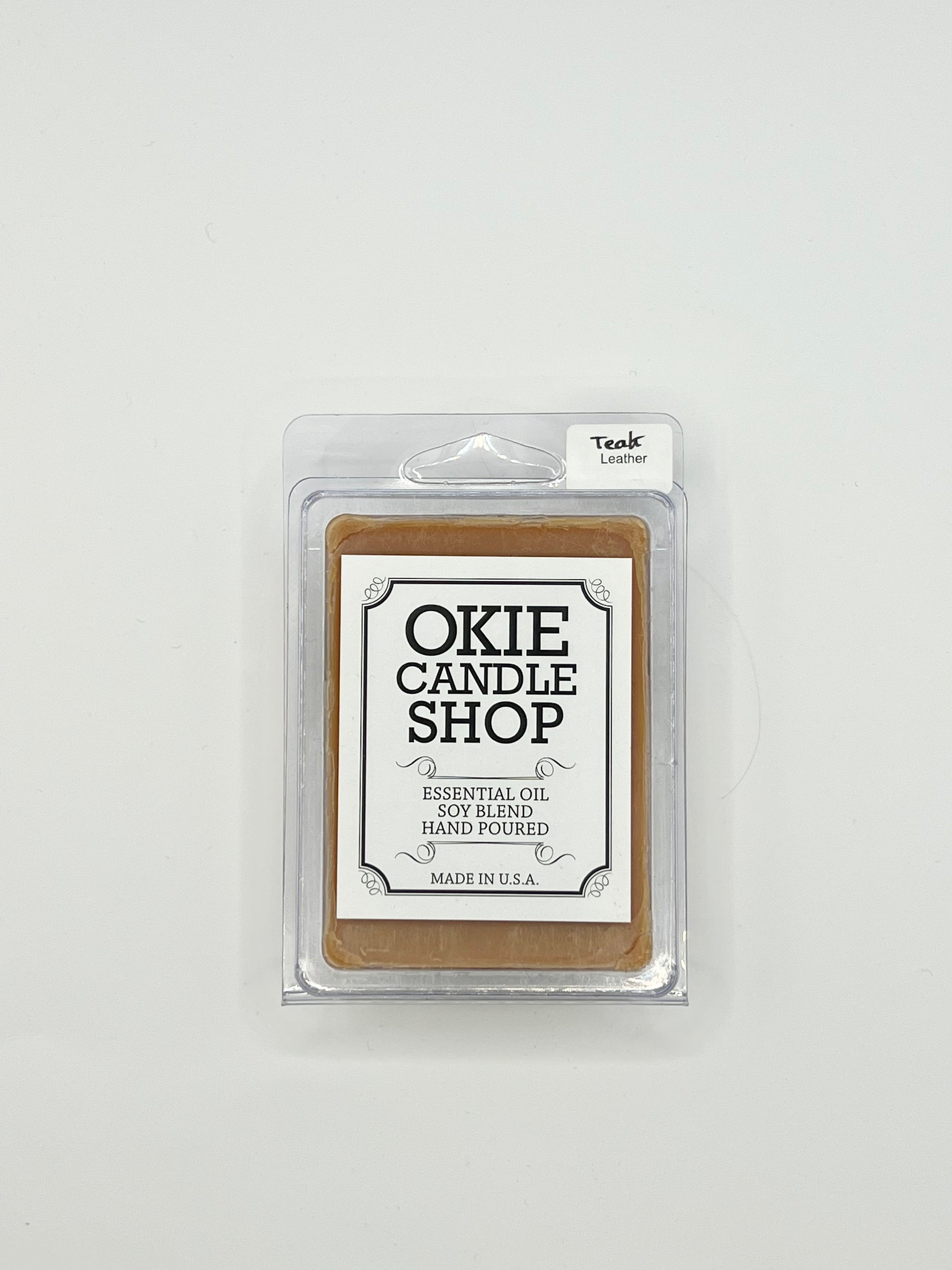 Okie Candle Teak Leather - Wax Melts