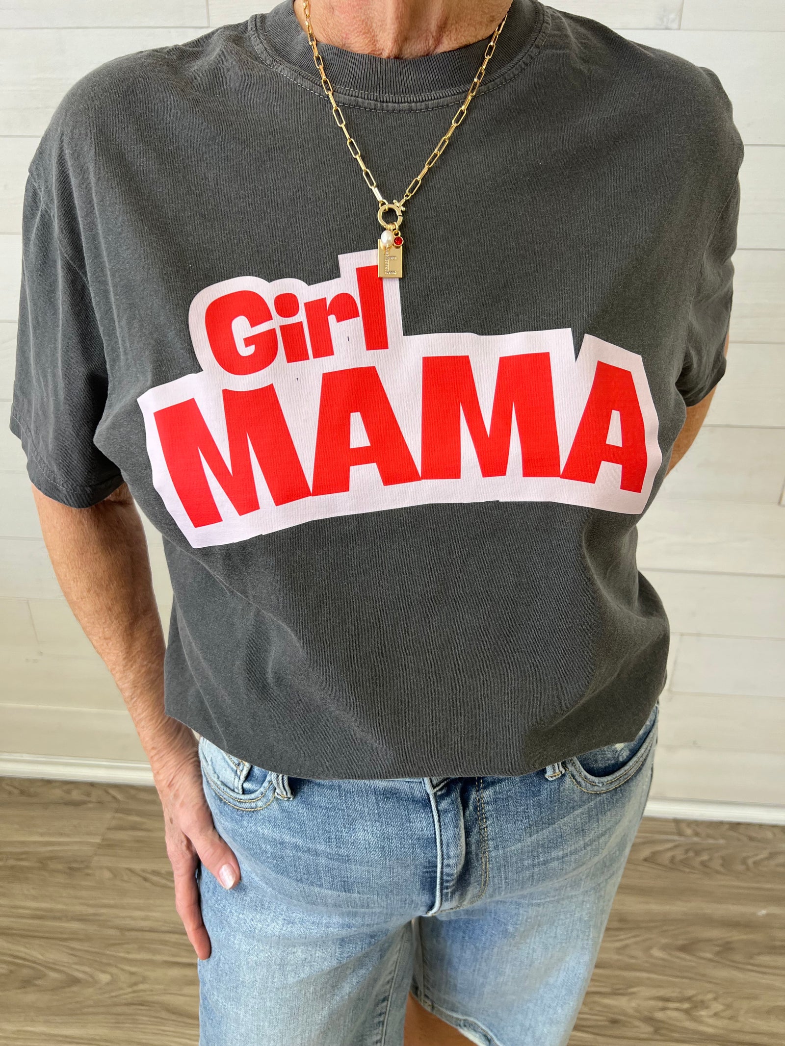 Girl Mama Graphic Tee Pepper