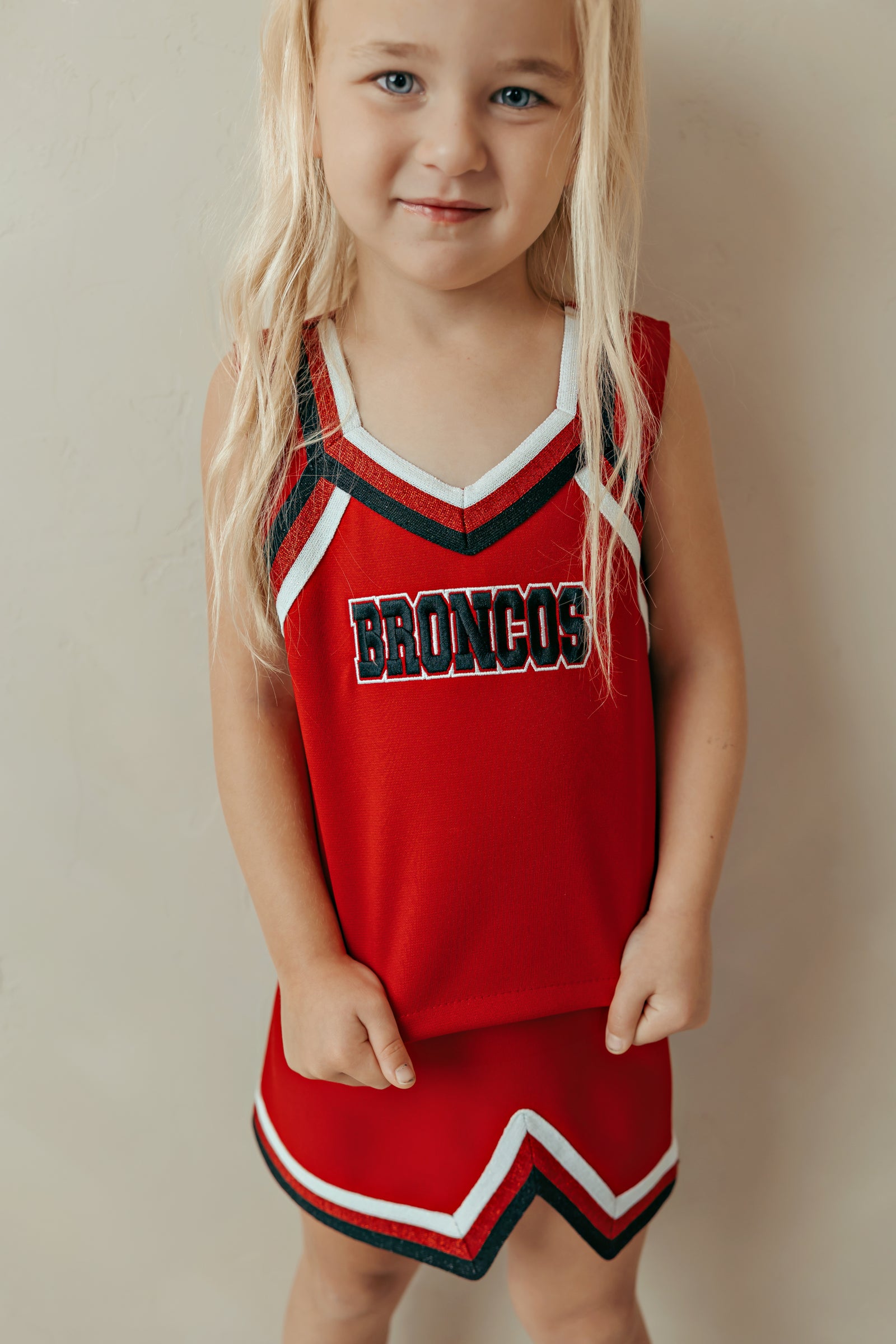 Youth Broncos Cheer Uniforms Set