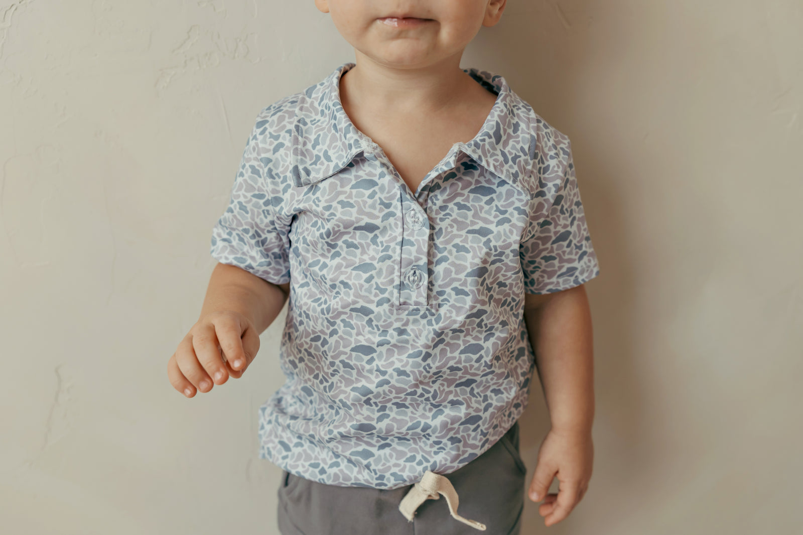 SS Urban Camo Boy Collar Shirt