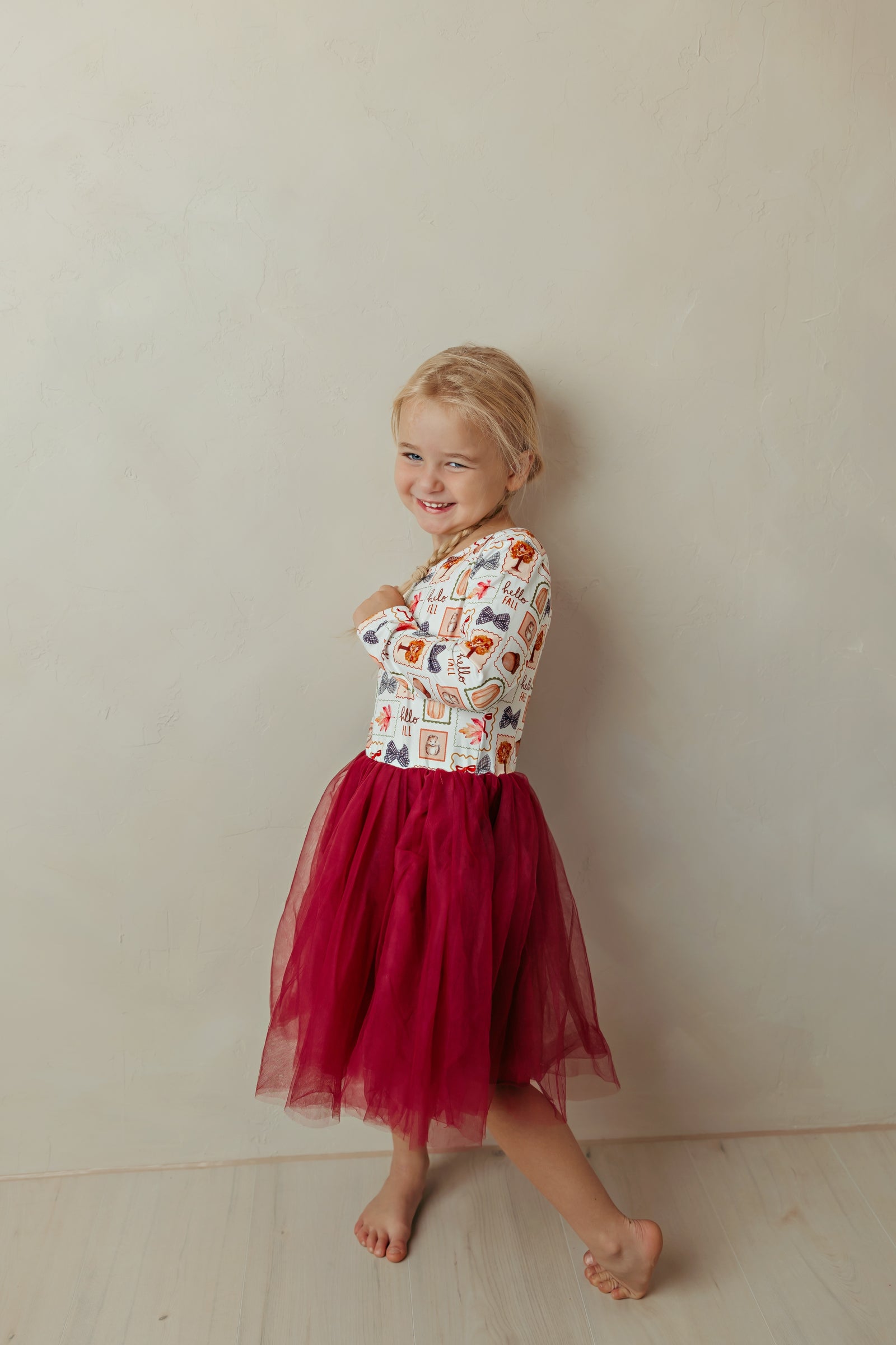 Hello Fall LS TuTu Dress