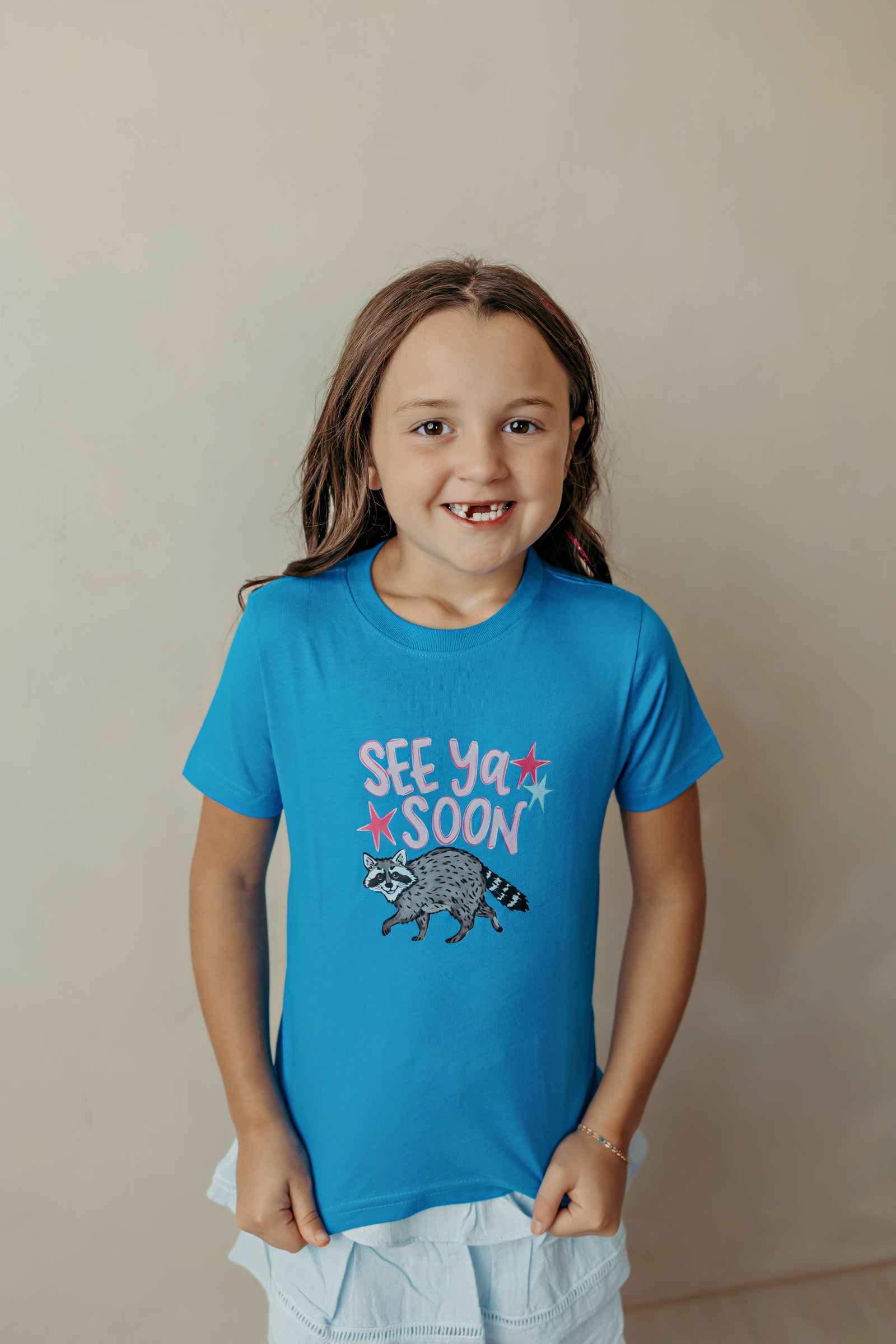 Kids See Ya Soon Graphic Tee Blue