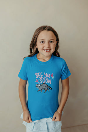 Kids See Ya Soon Graphic Tee Blue