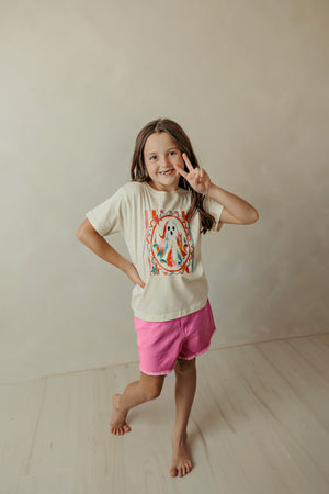 Kids Bright Ghost Natural Graphic Tee