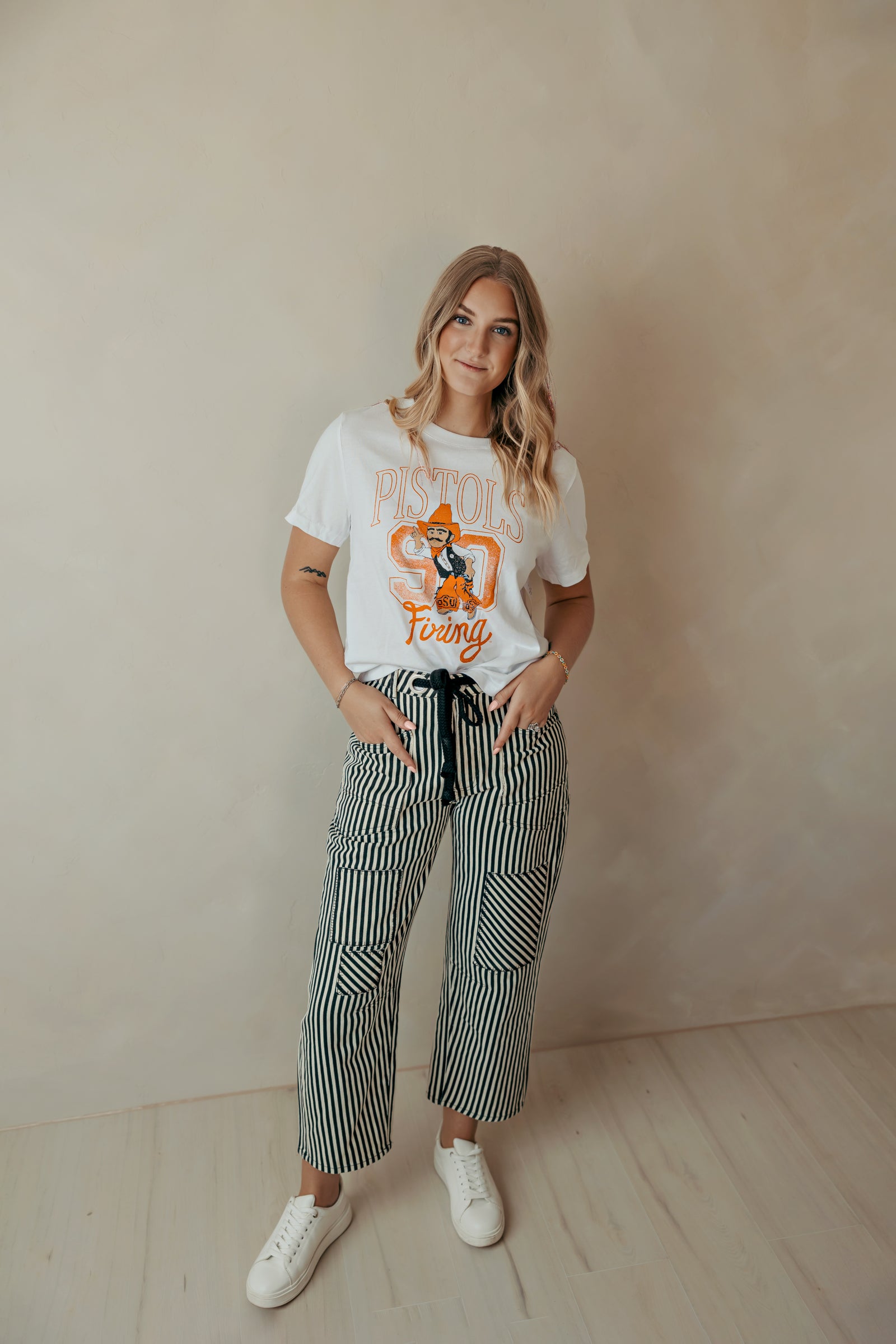 OSU Cowboys Club Mascot White Tee