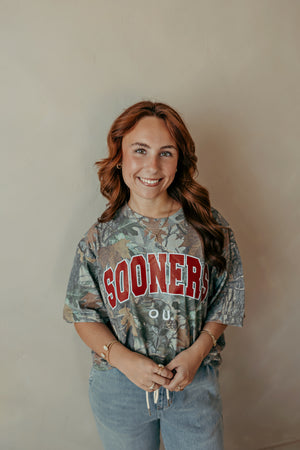 OU Sooners Camouflage Graphic Tee
