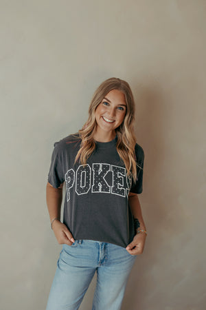OSU Cowboys Puff Polka Dot Tee Pepper