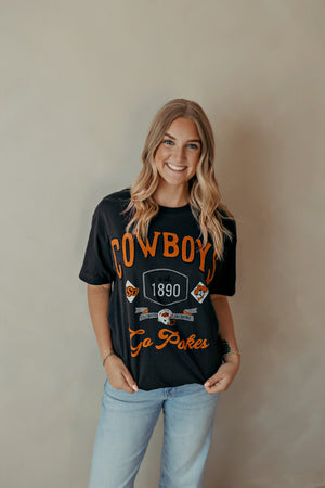 OSU Cowboys Patches Tee Dark Gray