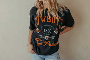 OSU Cowboys Patches Tee Dark Gray
