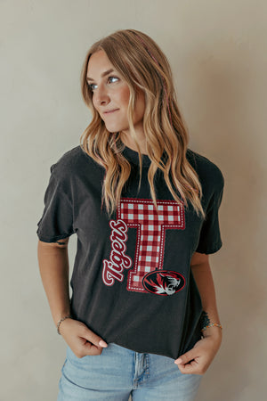 Adult Plaid Tuttle Tigers Graphic Tee