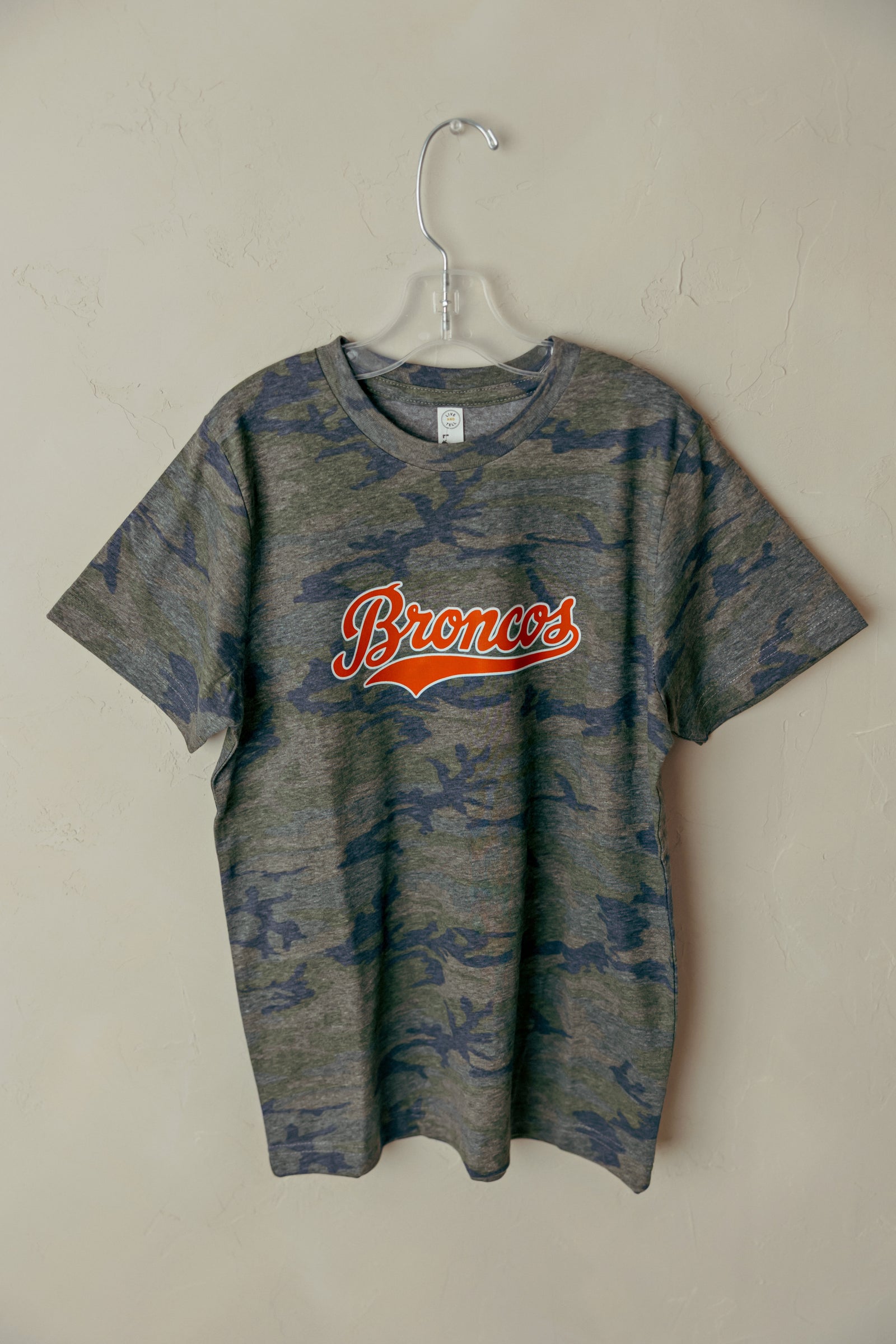 Youth Broncos Camo Graphic Tee