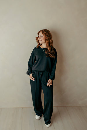 Black Crew Neck Sweatshirt