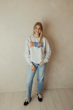SWCS Patriots Plaid Sweatshirt Grey